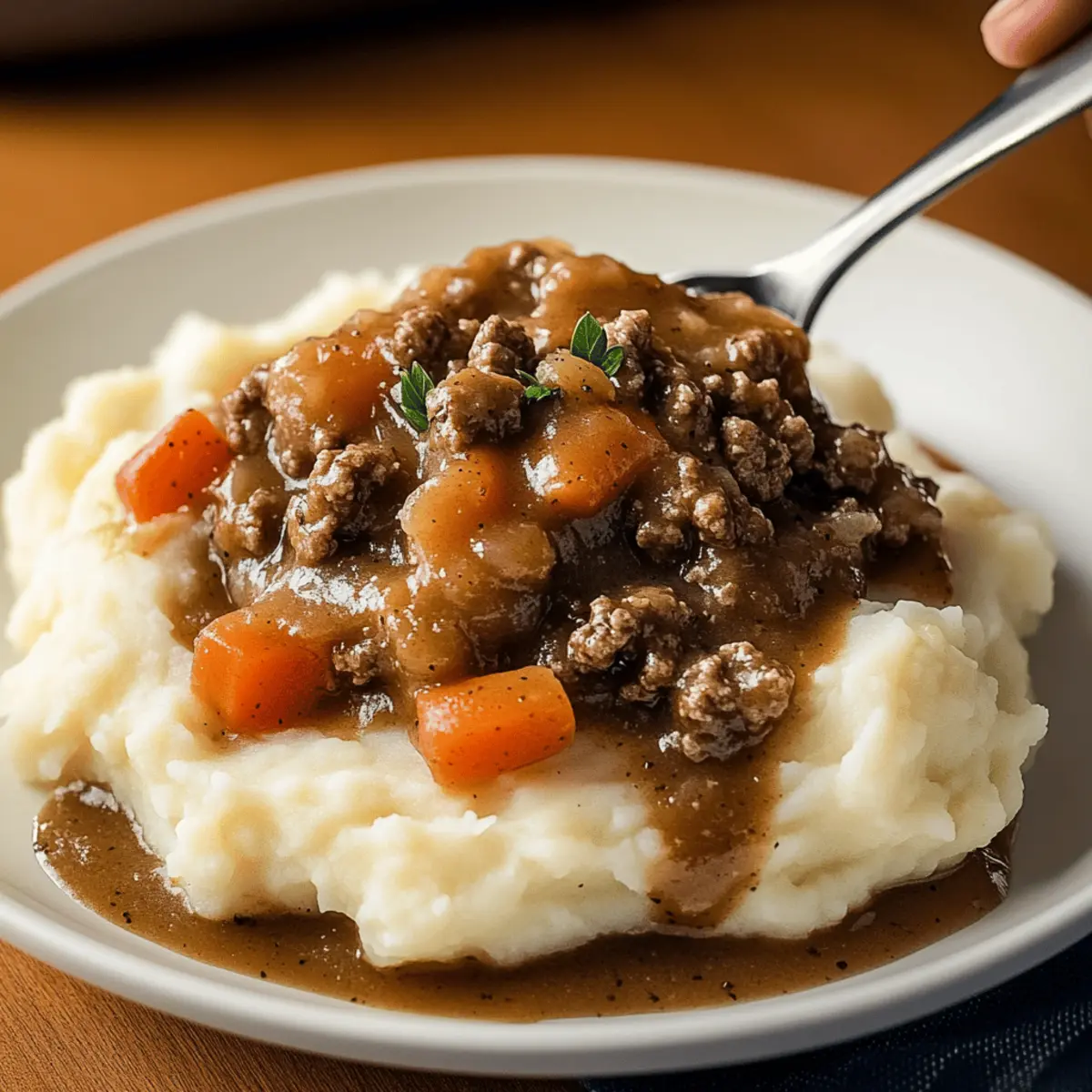 Ground Beef and Gravy Over Mashed Potatoes: Comfort Done Right