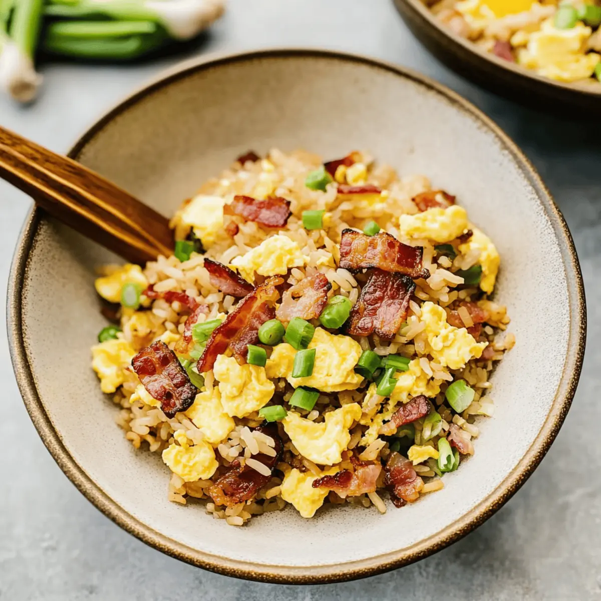 Easy Breakfast Fried Rice with Bacon and Eggs for Busy Mornings