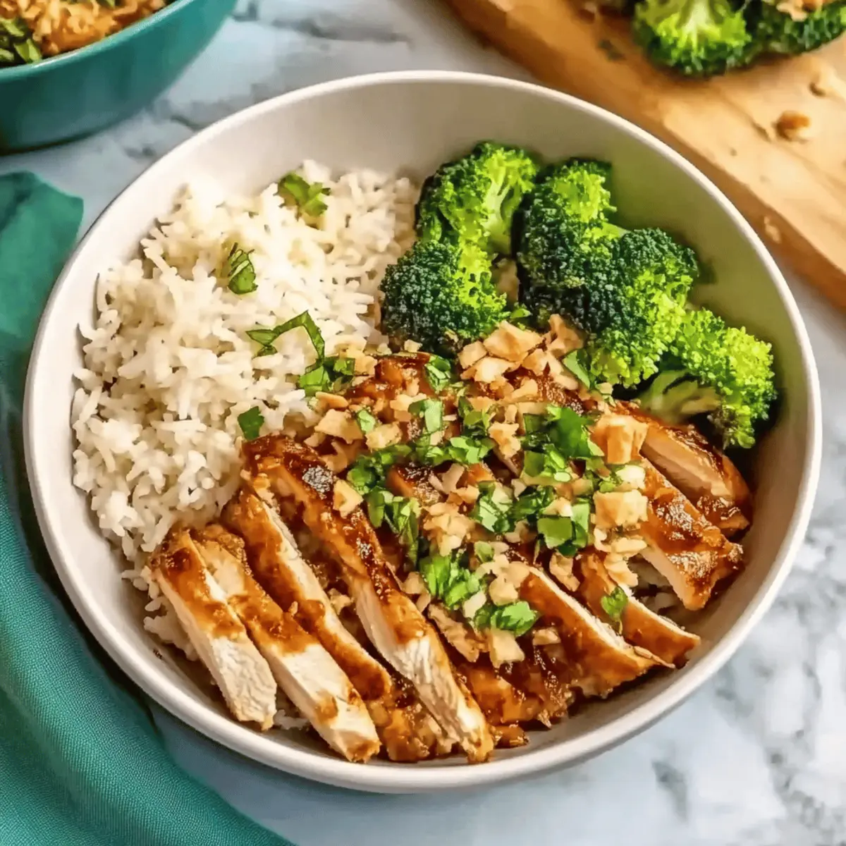 Creamy Garlic Chicken and Rice Bowls Ready in 30 Minutes