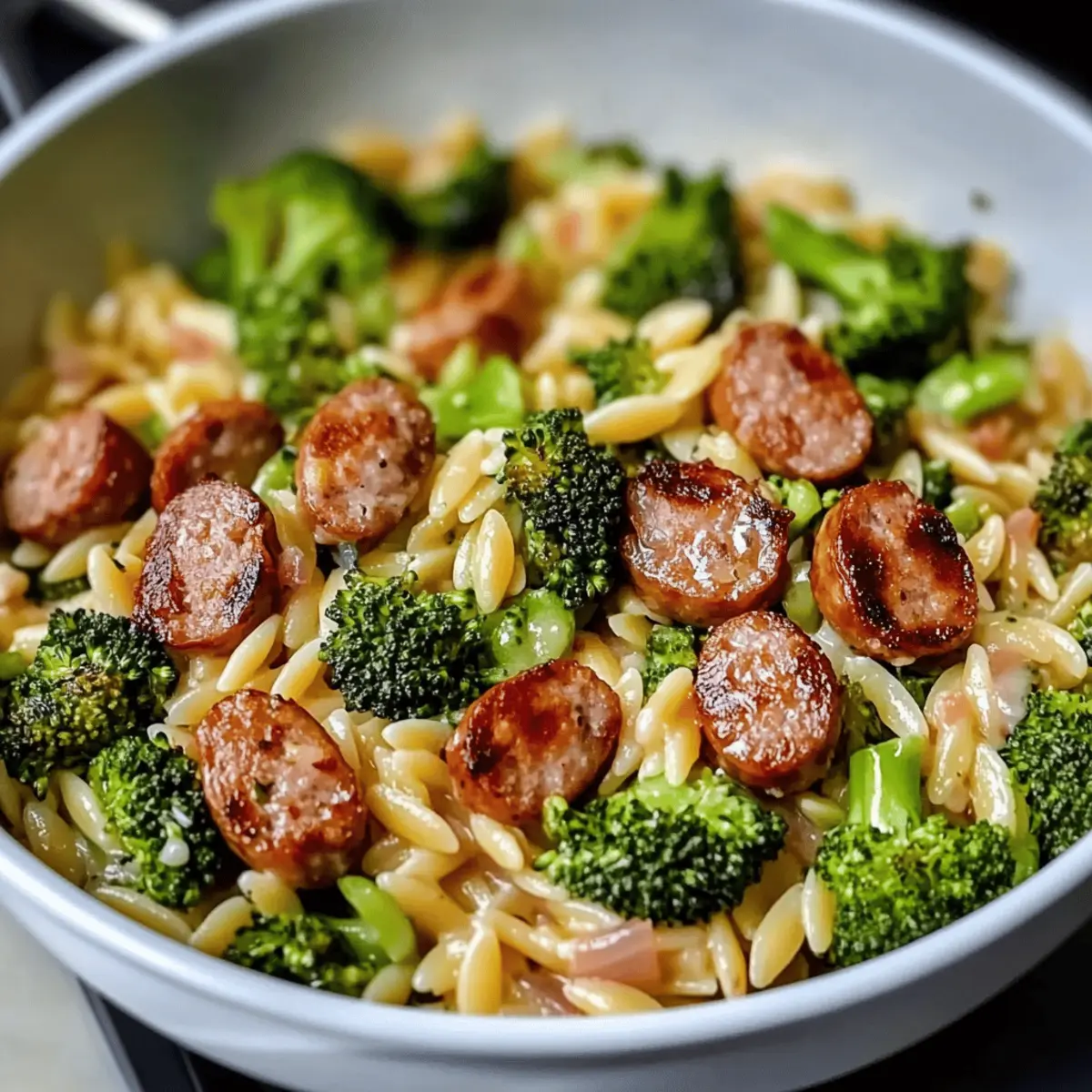 Easy Chicken Sausage and Broccoli Orzo for Busy Nights