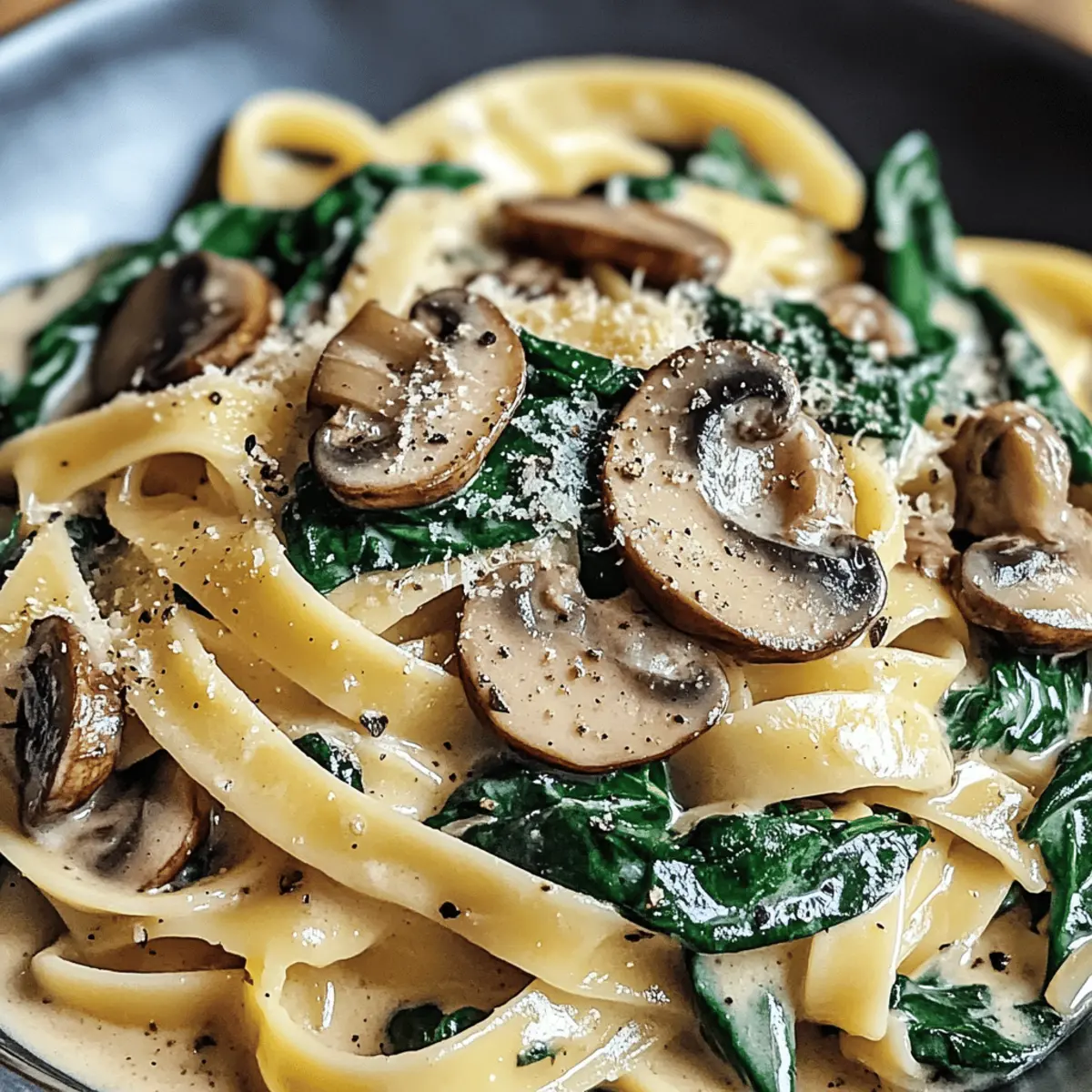 Delicious Spinach Mushroom Pasta Ready in 30 Minutes