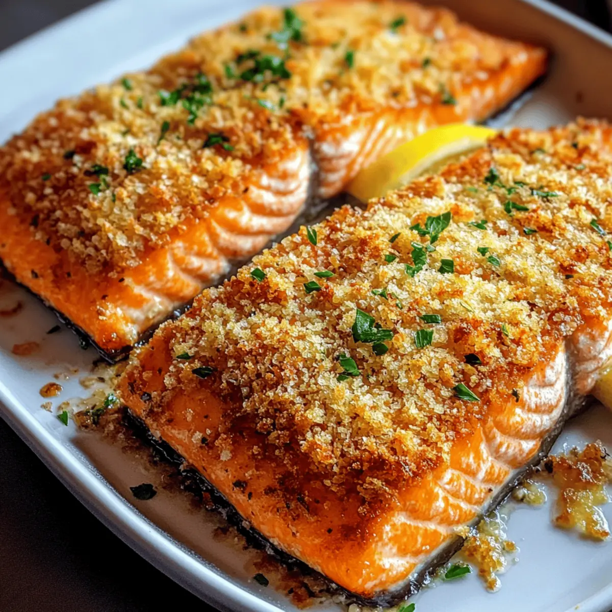 Crispy Parmesan Crusted Baked Salmon That Melts in Your Mouth