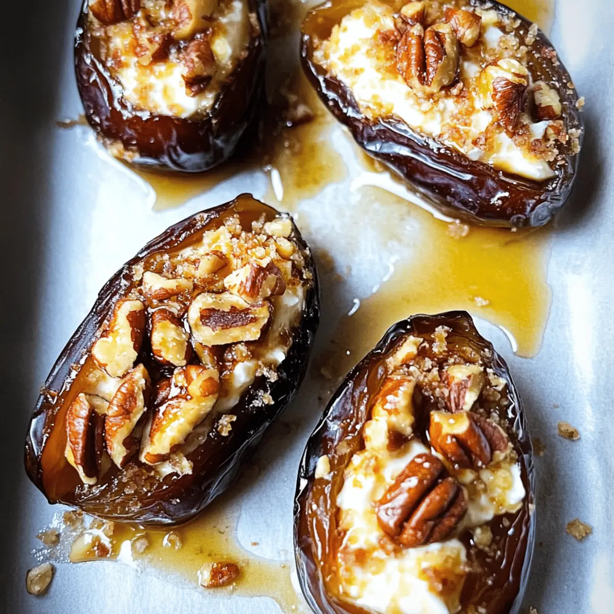 Delicious Mascarpone Stuffed Dates with Maple Drizzle Bliss
