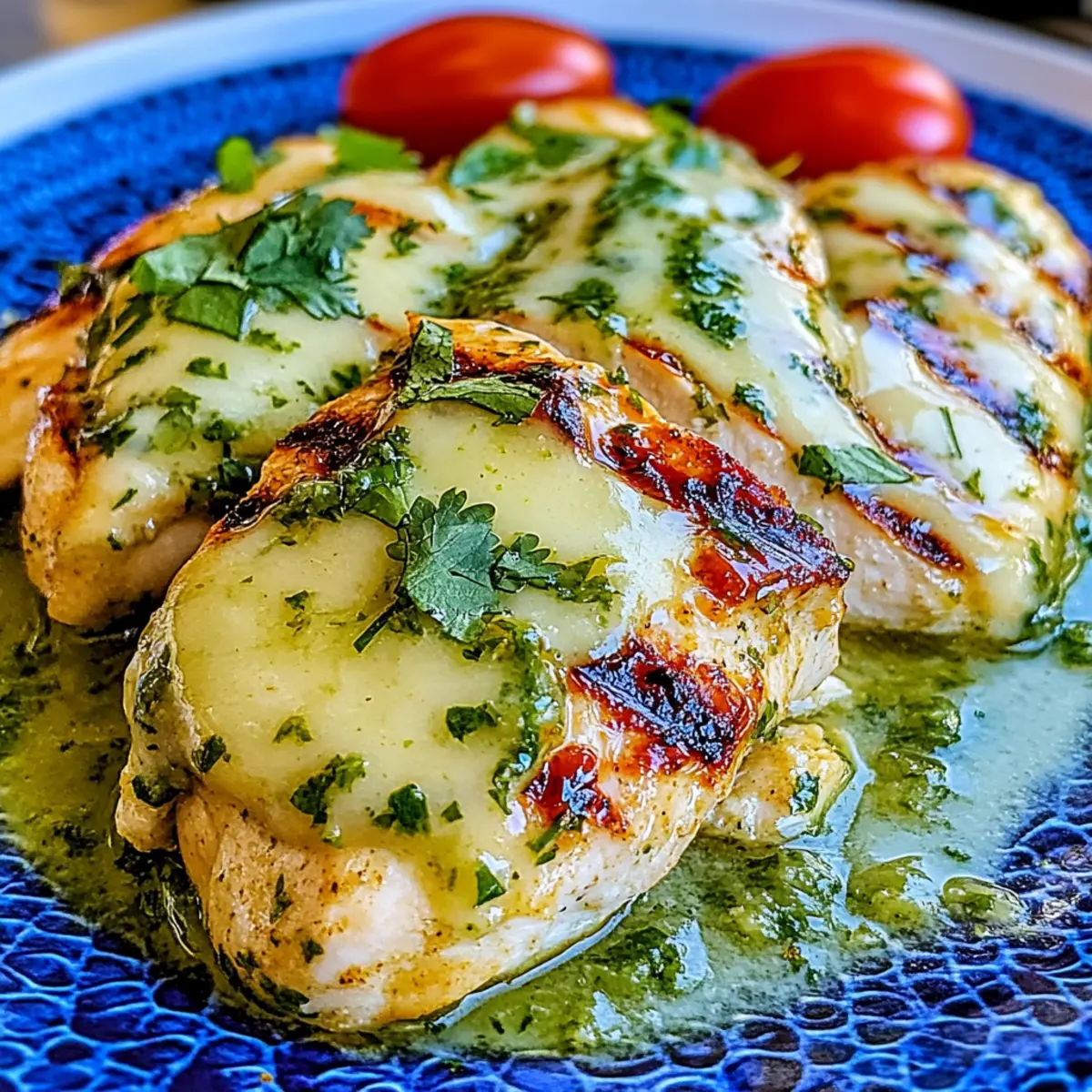 Grilled Salsa Verde Pepper Jack Chicken for Sizzling Flavor!