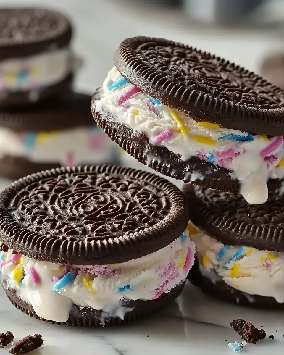 Oreo Ice Cream Sandwiches – Easy Summer Treat in Minutes!