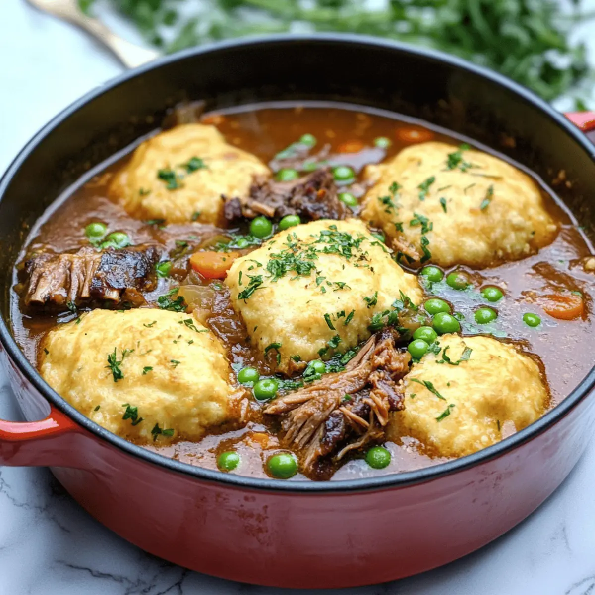 Savory Short Rib Cornmeal Dumpling Soup for Cozy Nights