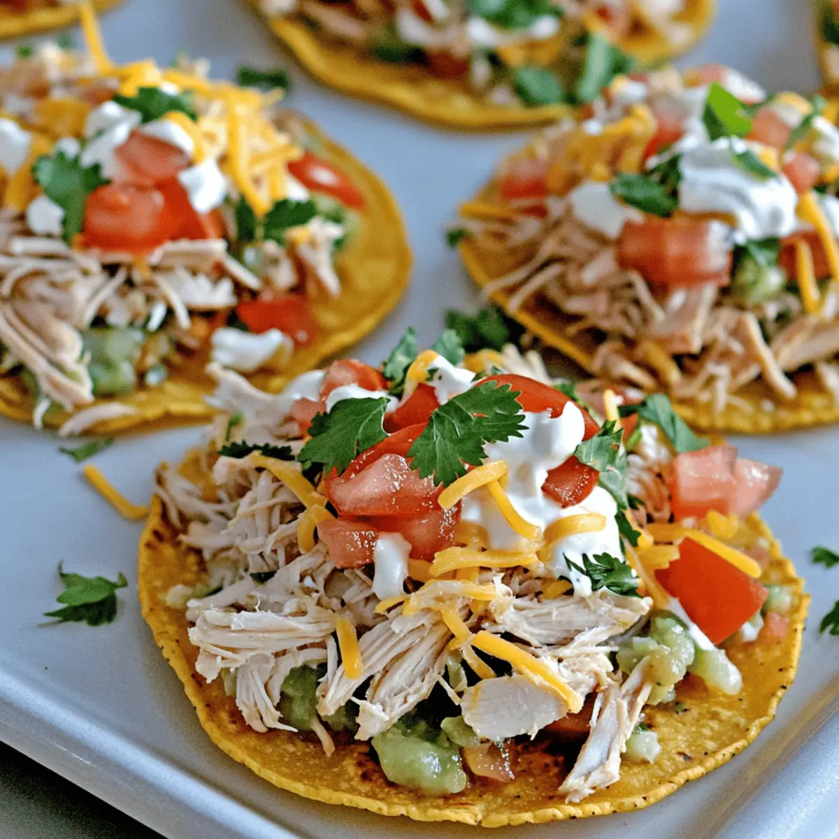 Crispy Rotisserie Chicken Tostadas for Quick Family Nights