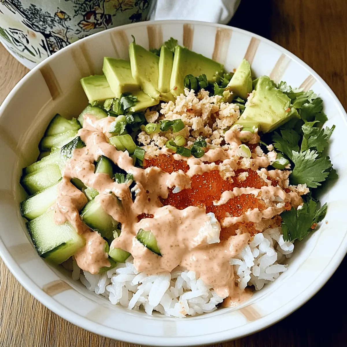 Delicious Crunch Roll Sushi Bowl: Easy Customization Awaits