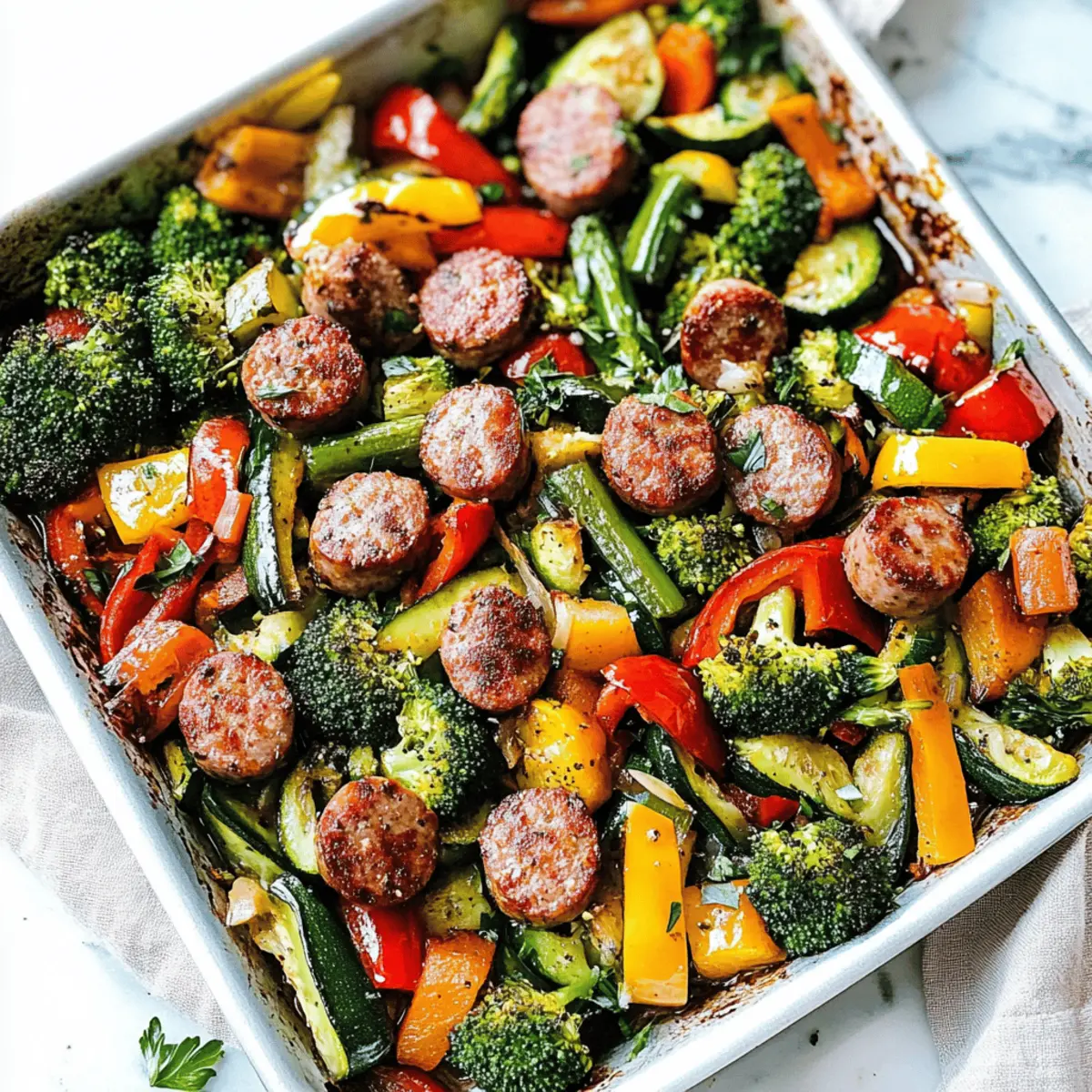 Savor Every Bite: Sheet Pan Sausage & Veggies Made Easy