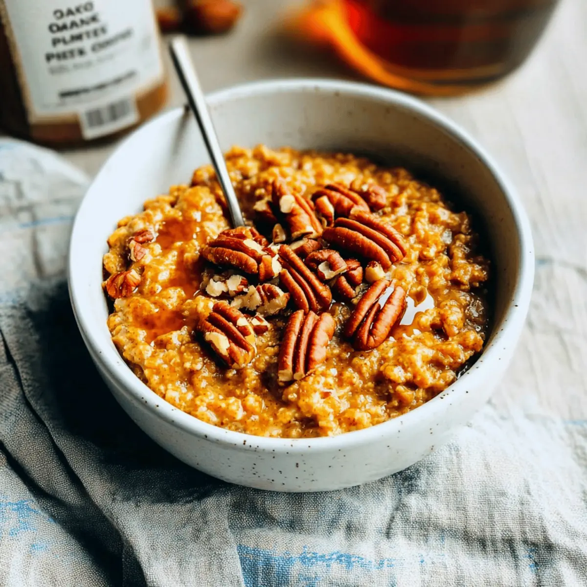 Cozy Slow Cooker Pumpkin Pie Oatmeal for Fall Mornings