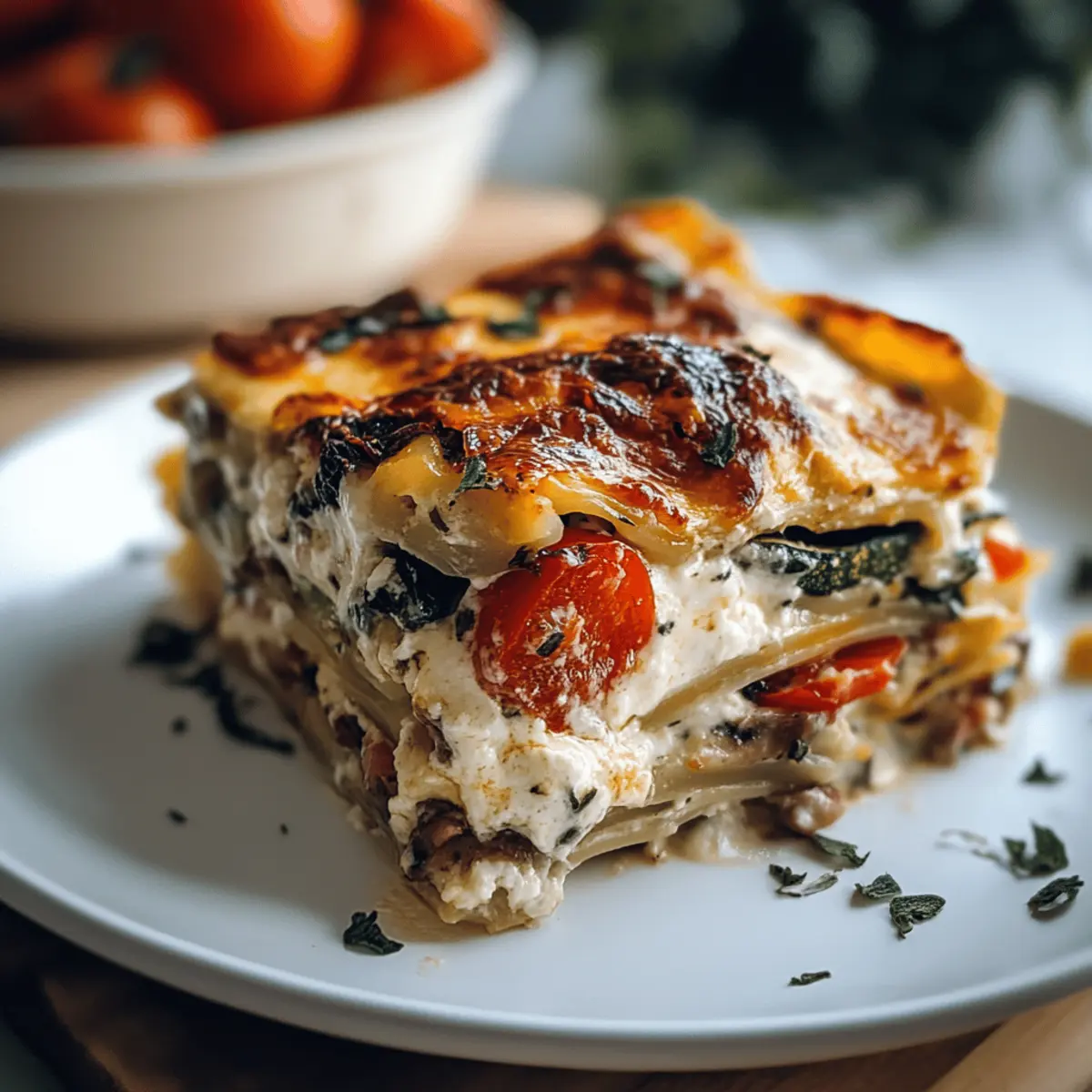 Loaded Veggie White Lasagna for a Creamy, Healthy Delight