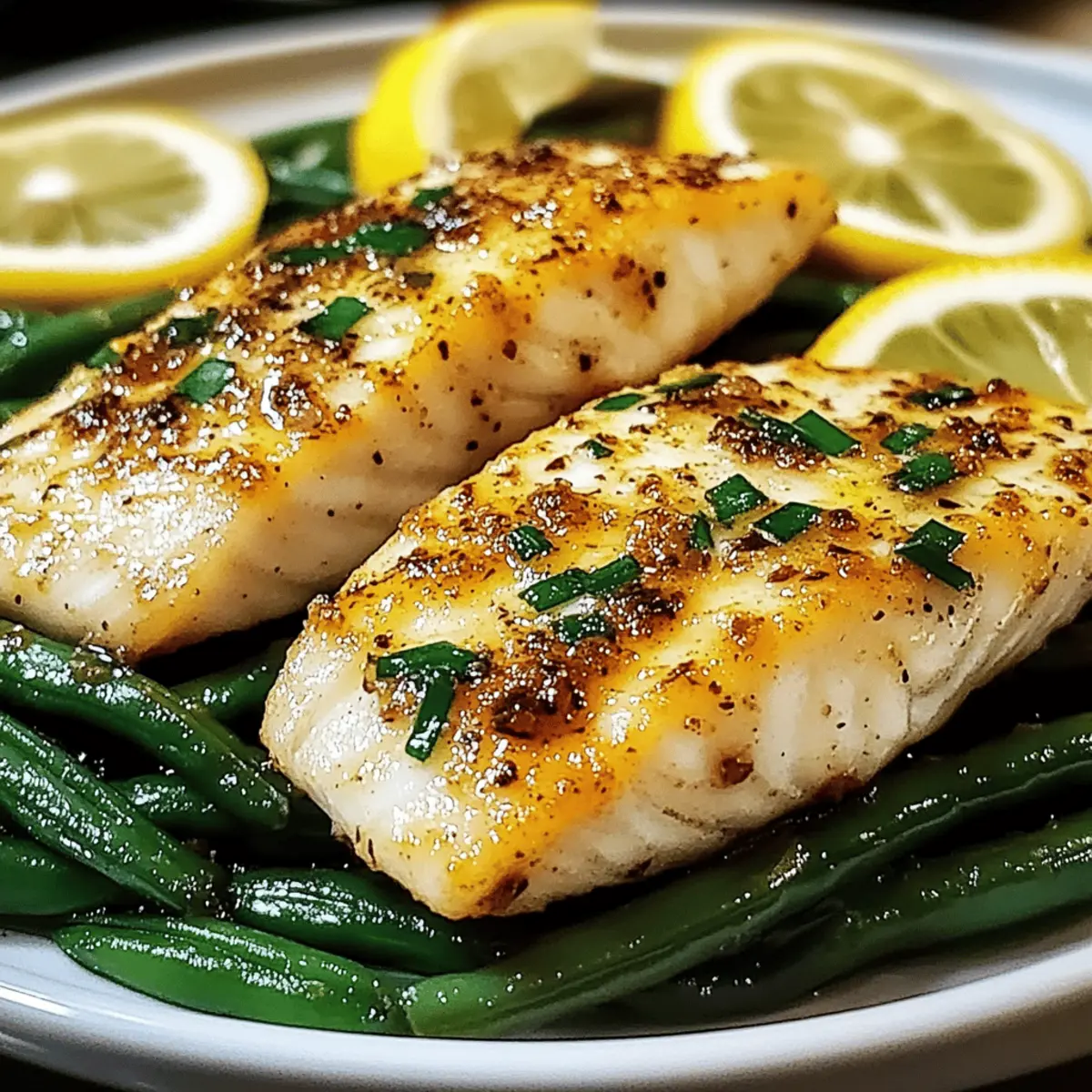 Lemon Garlic Tilapia with Green Beans - Bright & Delicious Dinner