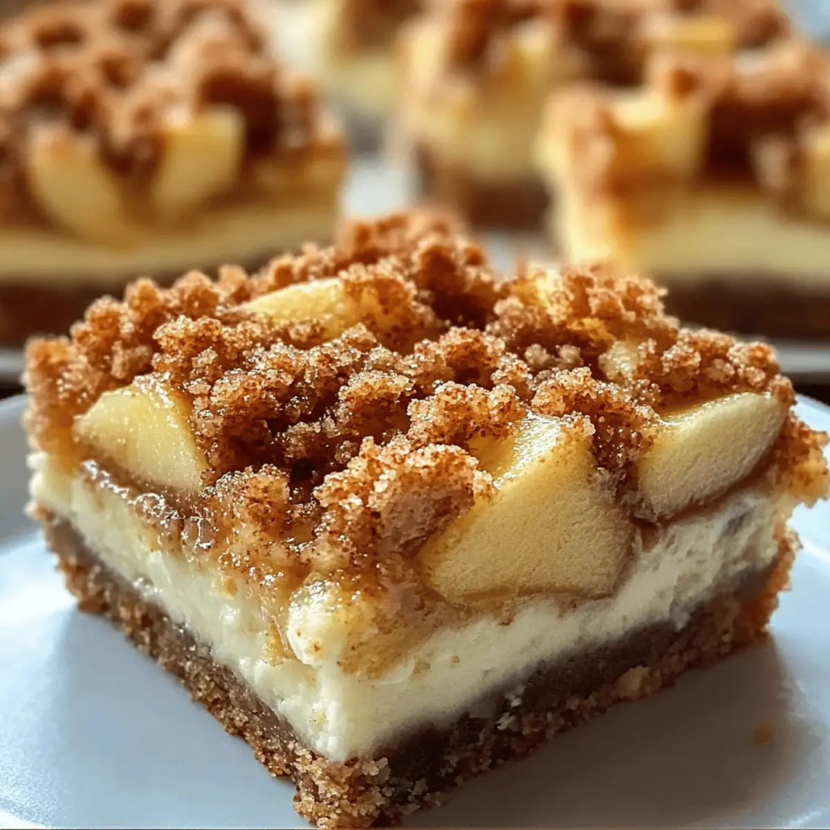Delicious Apple Streusel Cheesecake Bars for Cozy Evenings