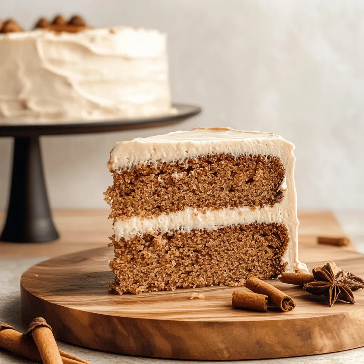 Irresistibly Moist Chai Cake with Brown Sugar Frosting