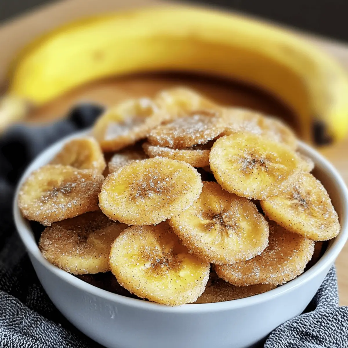 Crispy Cinnamon Sugar Air Fryer Banana Chips for a Healthy Crunch