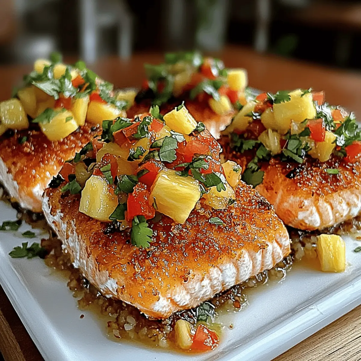 Coconut Crusted Salmon with Pineapple Salsa: Easy & Tropical