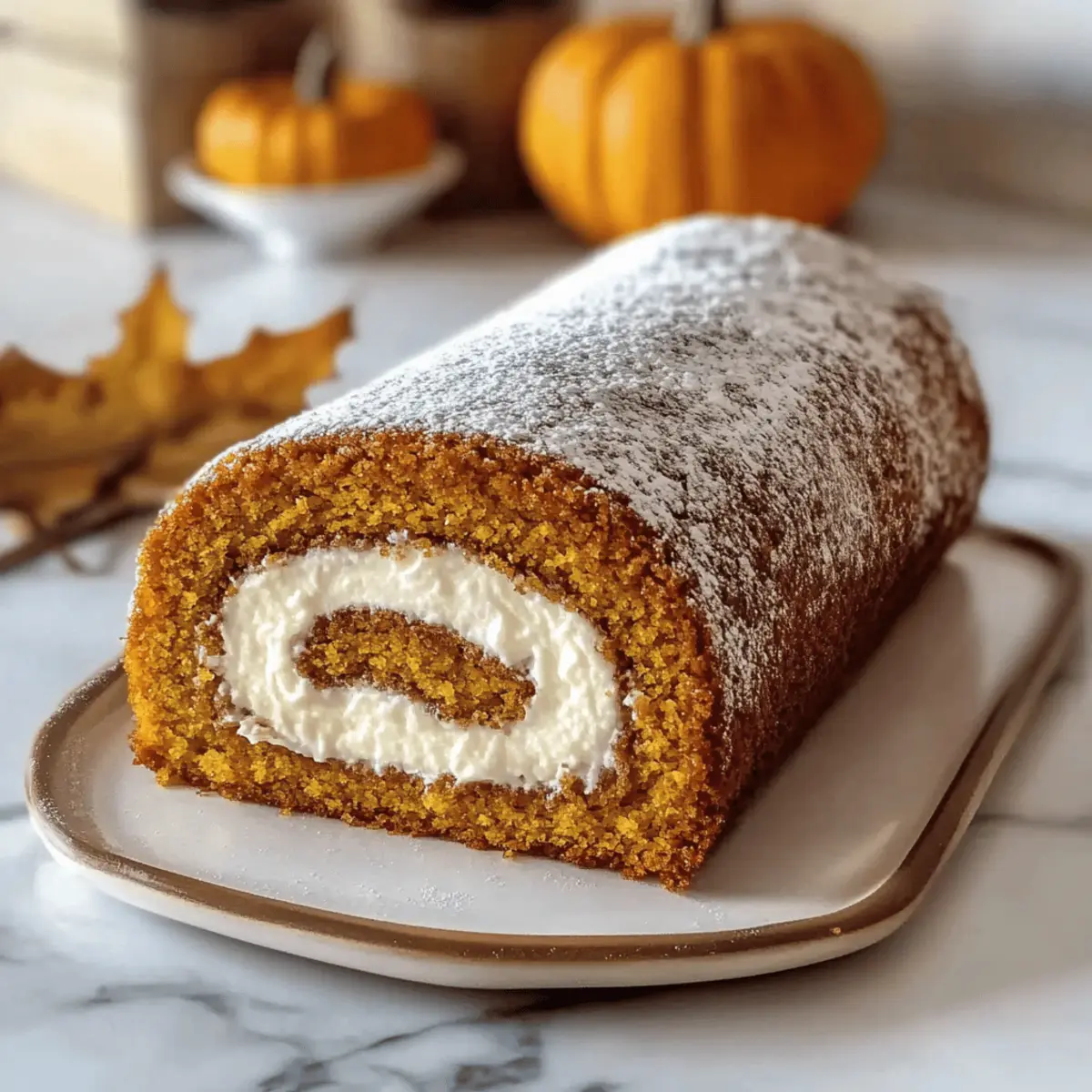 Fall Pumpkin Spice Roll Cake That's Cozy and Irresistibly Delicious