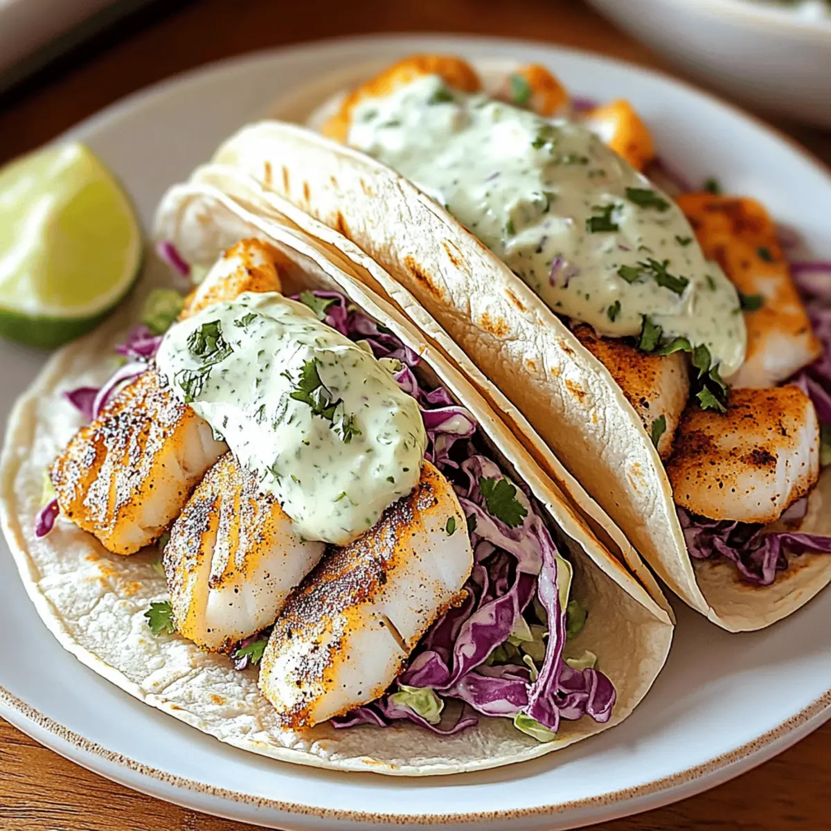 Tasty Fish Tacos with Lime Crema for a Flavorful Fiesta