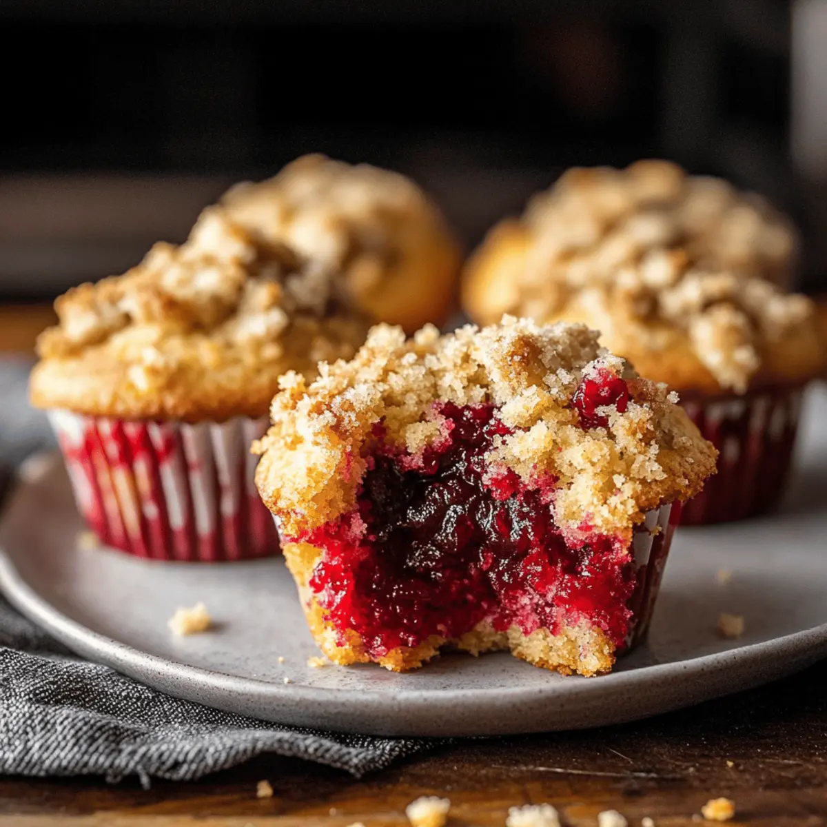 Delicious Leftover Cranberry Sauce Coffee Cake Muffins Recipe