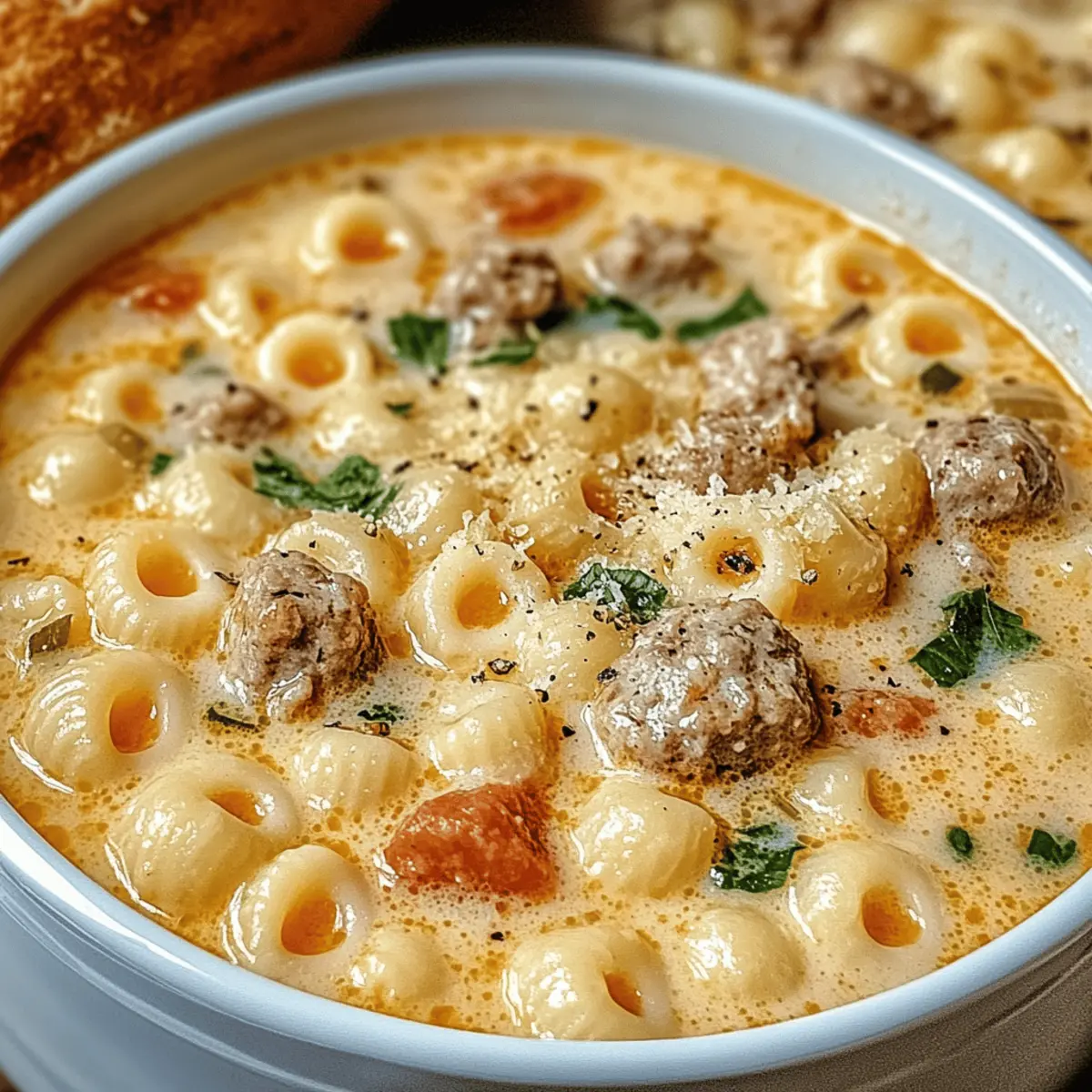 Creamy Parmesan Italian Sausage Ditalini Soup for Cozy Nights
