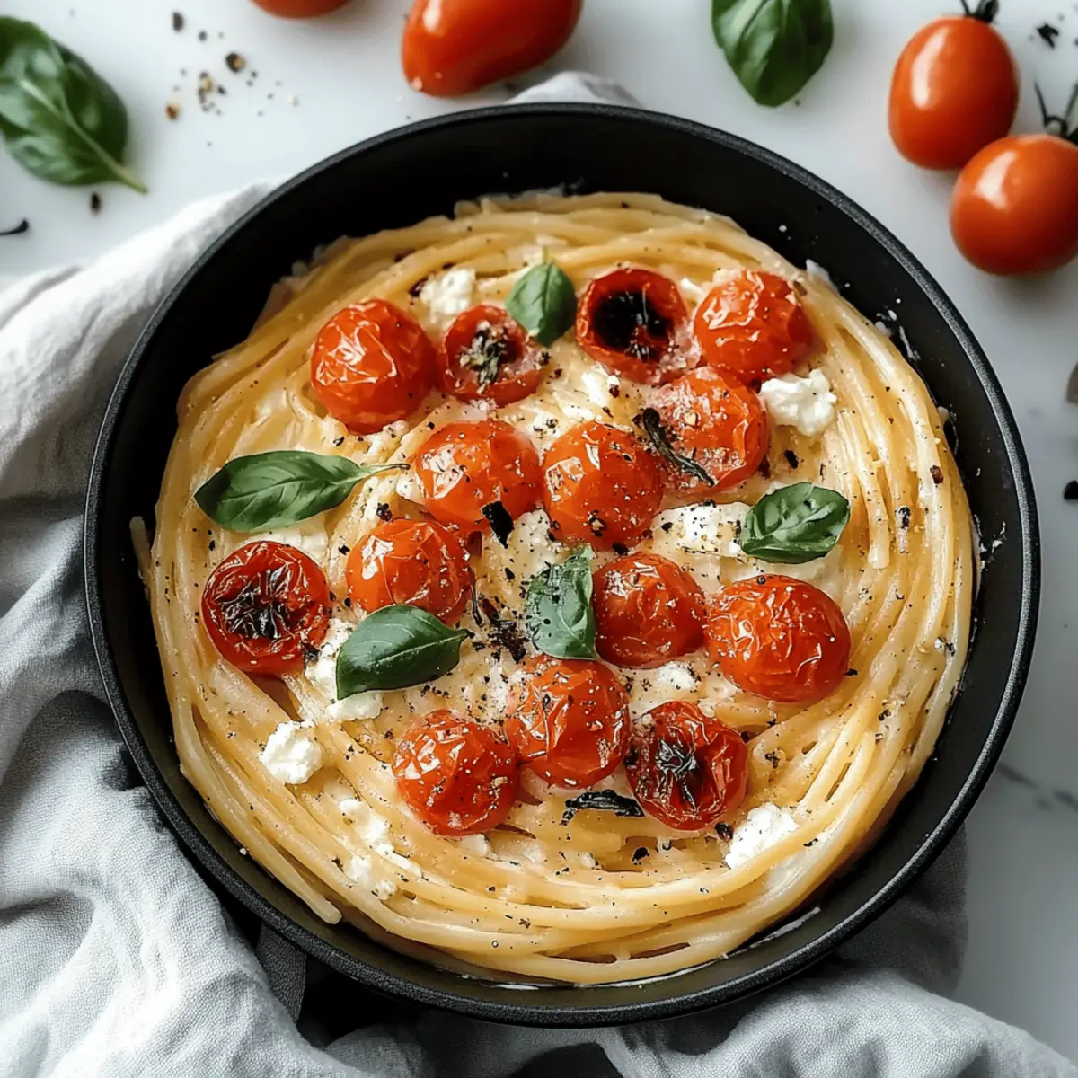 Creamy Roasted Tomato and Garlic Ricotta Pasta Bliss