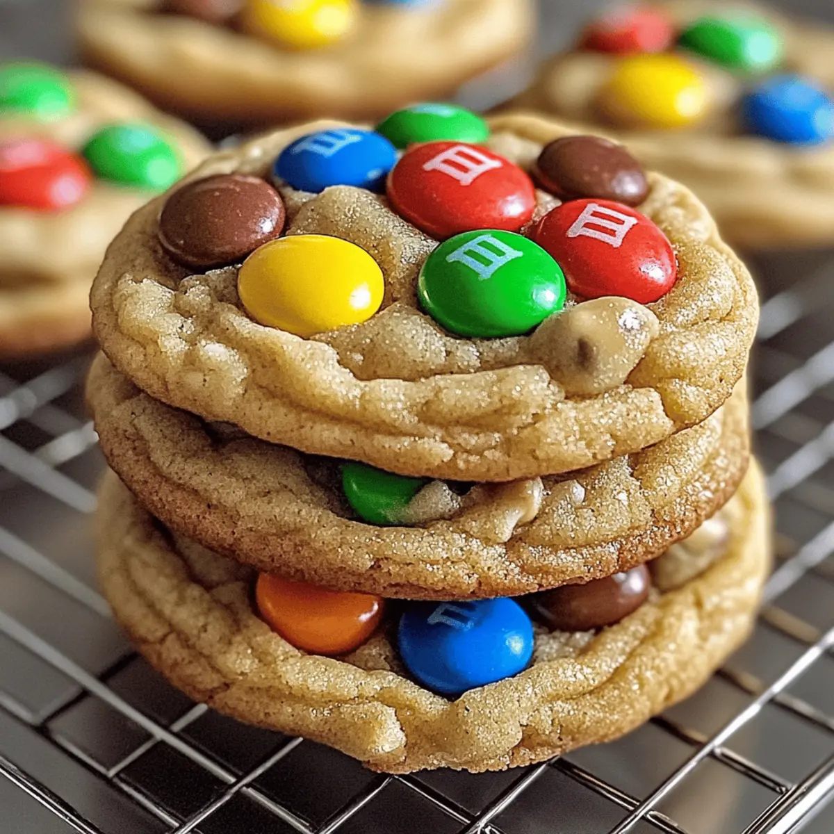 Soft & Chewy Peanut Butter M&M Cookies You'll Love!
