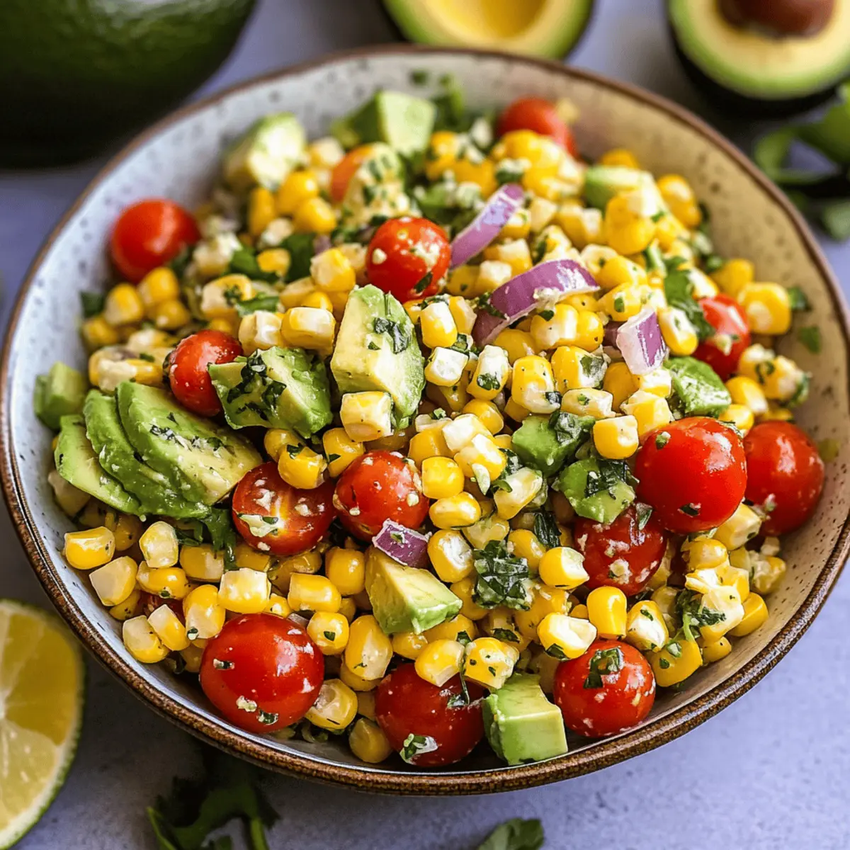 Delicious Summer Corn Salad with Avocado for Refreshing Nights