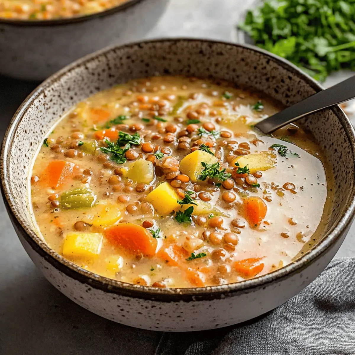 Cozy Up with This Hearty Vegetarian Lentil Soup Recipe
