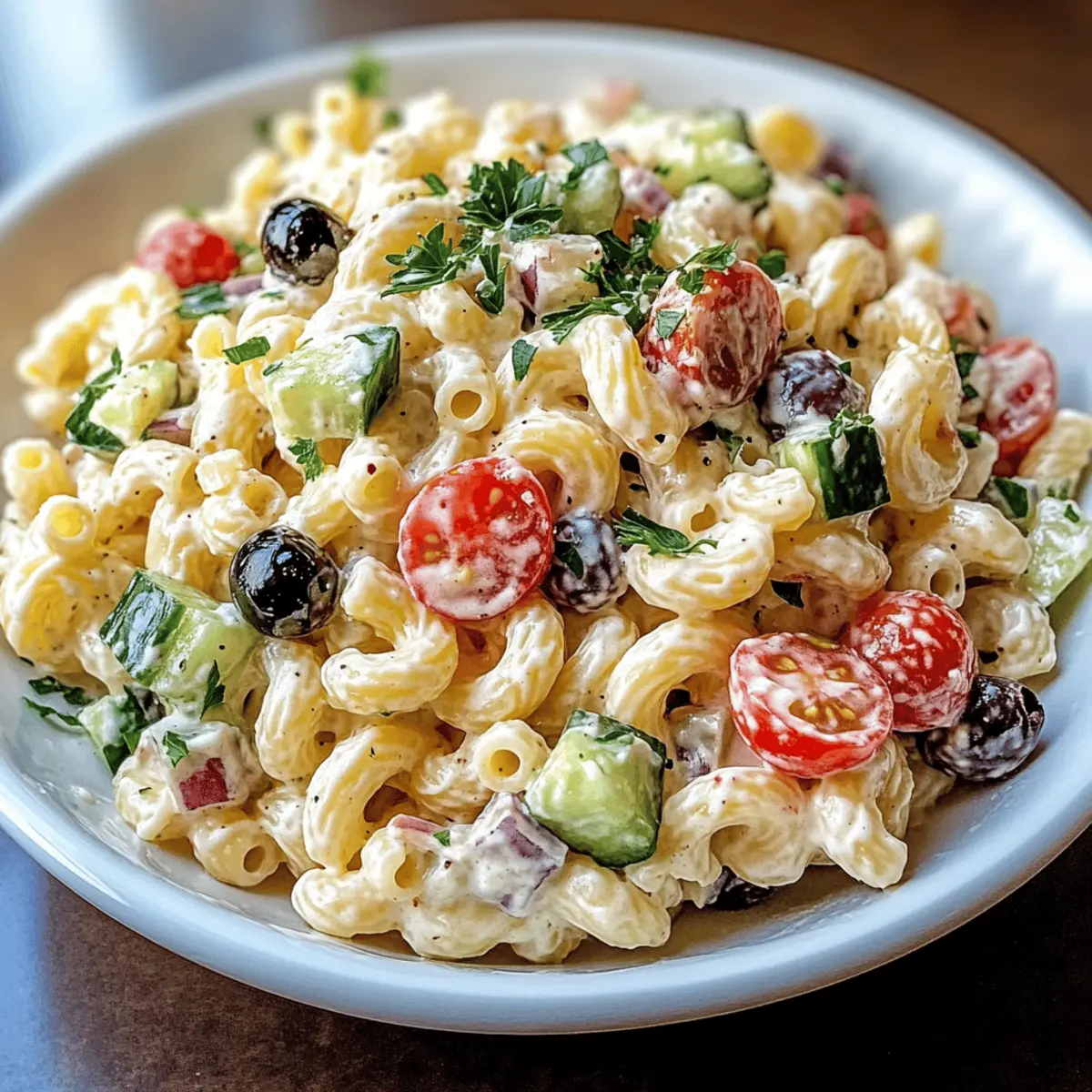Creamy Italian Macaroni Salad That'll Brighten Your Summer