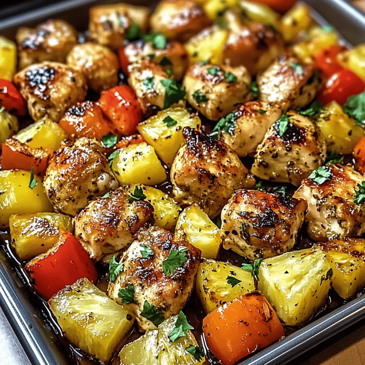 Hawaiian Chicken Sheet Pan: Sweet & Savory Weeknight Delight