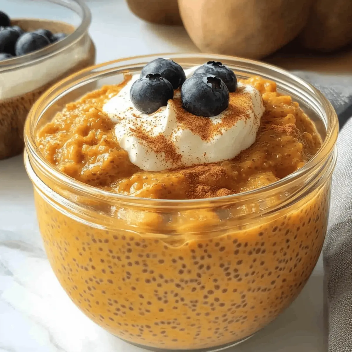 Creamy Pumpkin Pie Chia Seed Pudding with Yogurt Bliss