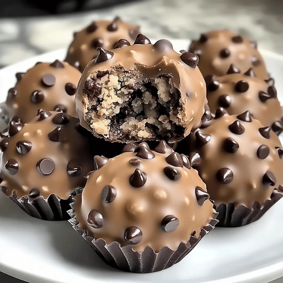 Decadent Chocolate Chip Cookie Dough Protein Balls to Savor