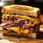 Roast Beef & Cheddar Melt Sandwich