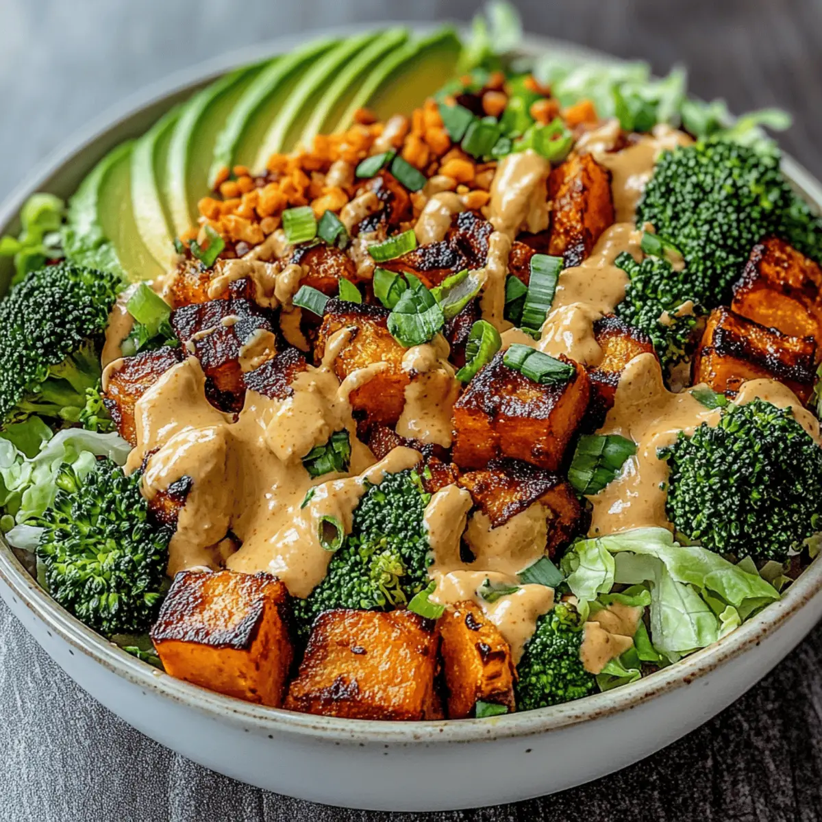 Delicious Thai Peanut Sweet Potato Buddha Bowl to Savor