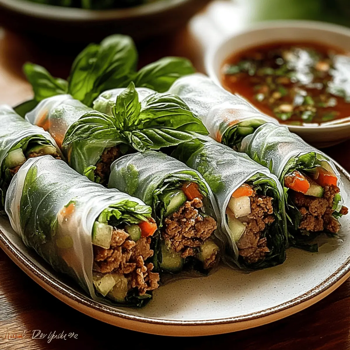 Thai Basil Beef Rolls: Quick, Flavorful, and Gluten-Free Delight