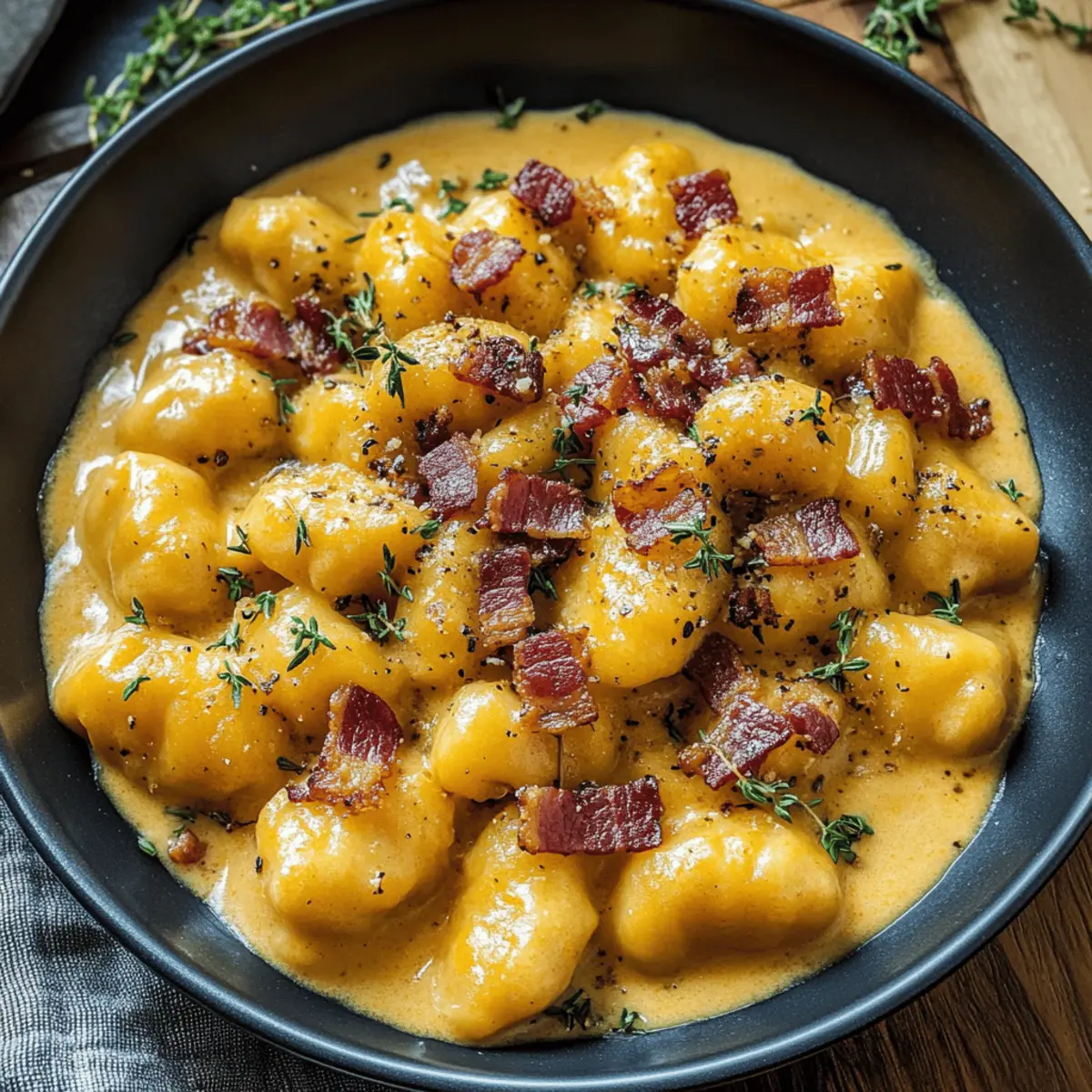 Creamy Pumpkin Gnocchi with Bacon: Your Cozy Fall Favorite