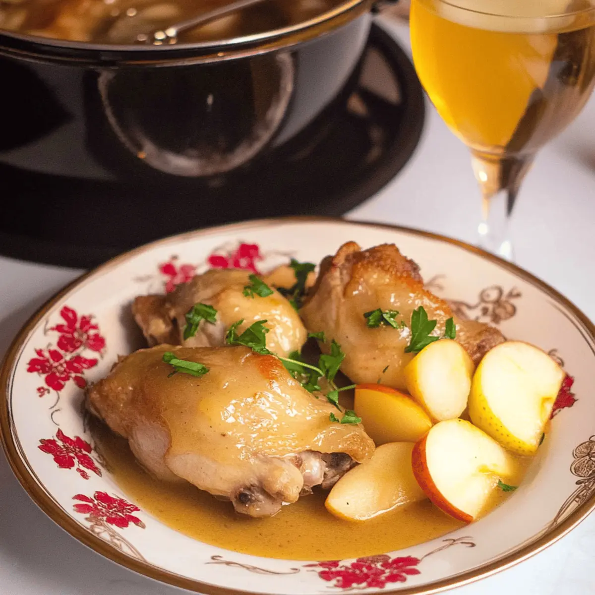 Savor Chicken Normandy – French Apple Cider Chicken Comfort