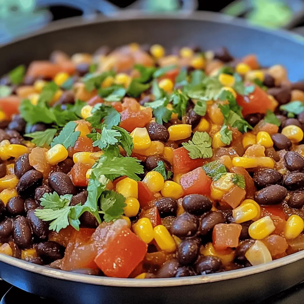 Flavor-Packed Southwest Black Bean Skillet in Just 25 Minutes
