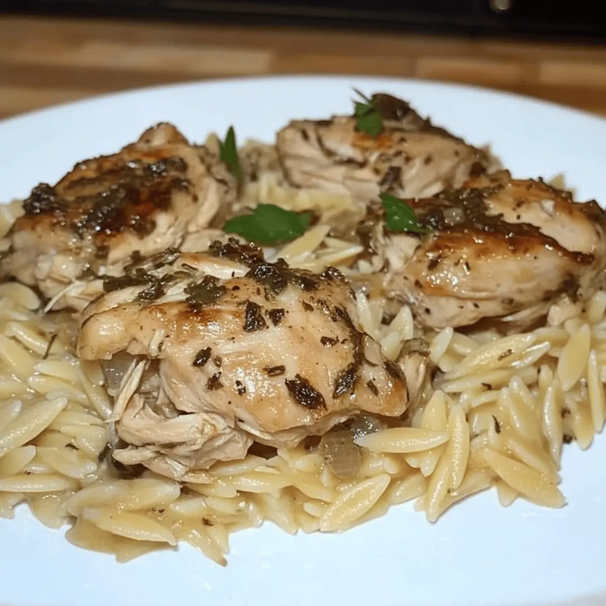 Slow Cooker Parmesan Herb Chicken & Orzo for Cozy Nights