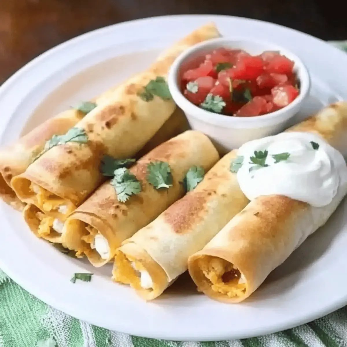 Creamy Baked Cream Cheese Chicken Taquitos for Easy Dinners
