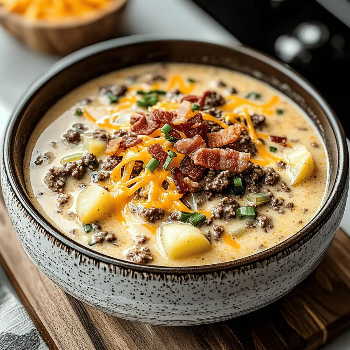 Creamy Easy Cheeseburger Soup for Cozy Nights In