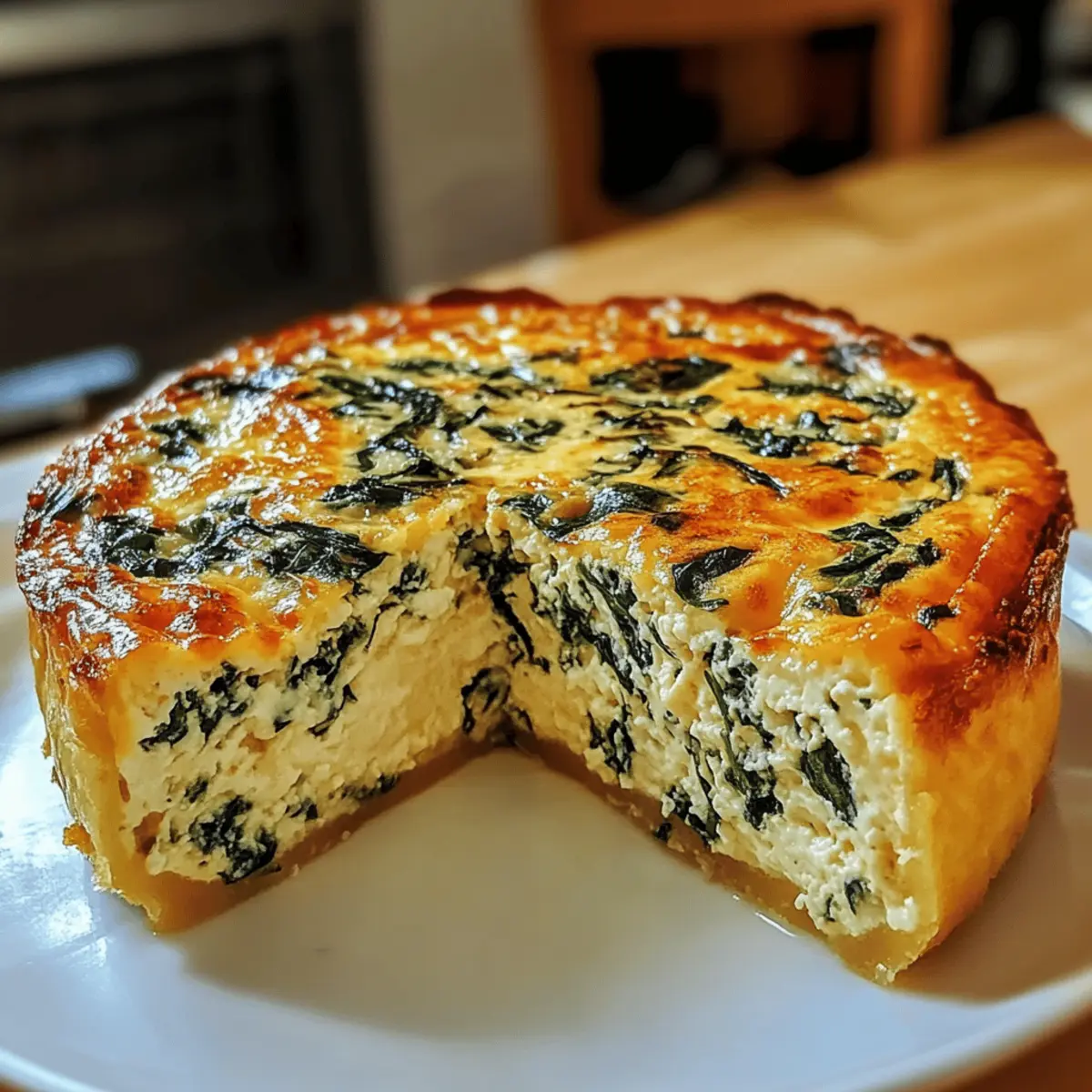 Delicious 5-Star Cottage Cheese and Spinach Crustless Quiche
