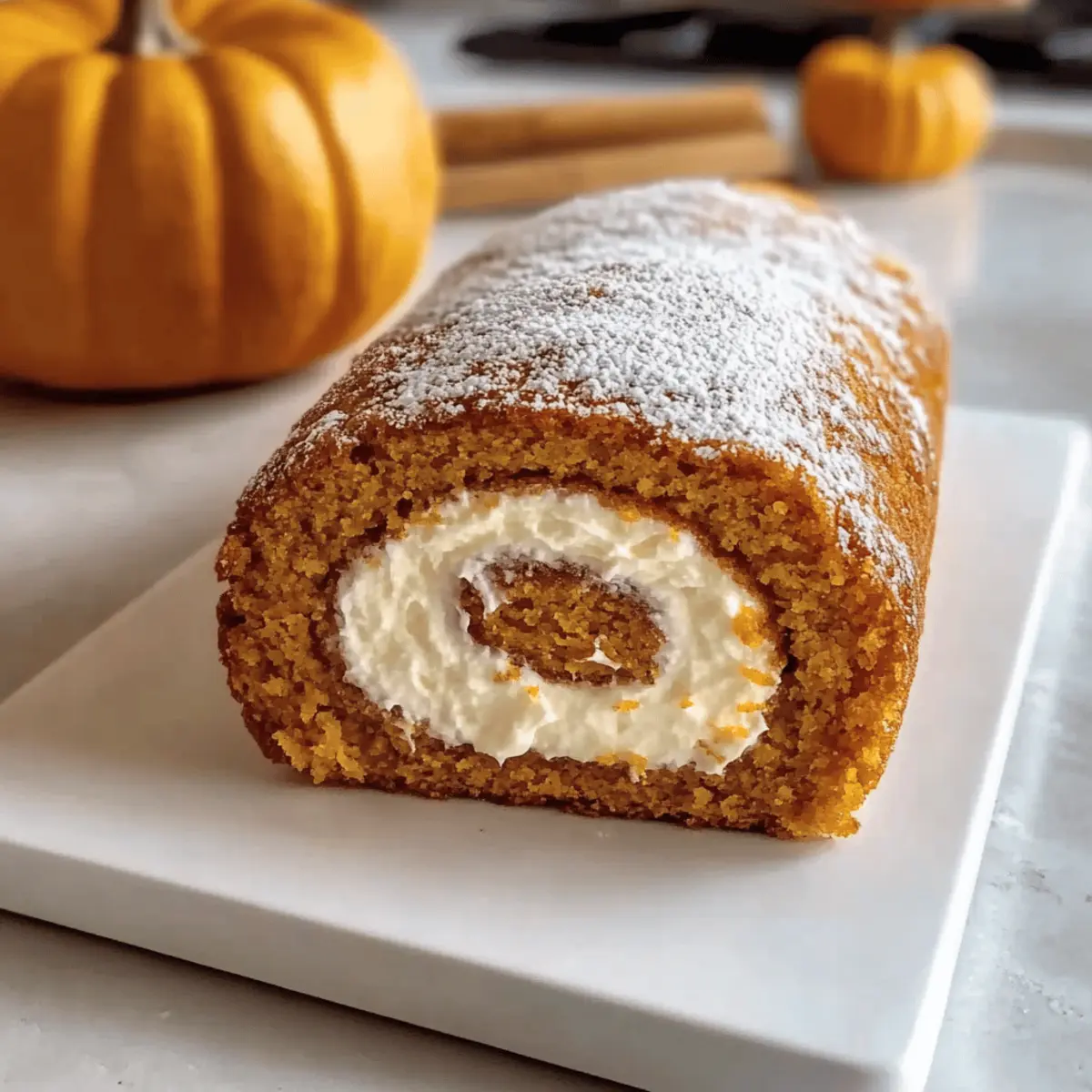 Delightful Fall Pumpkin Spice Roll Cake You Can’t Resist
