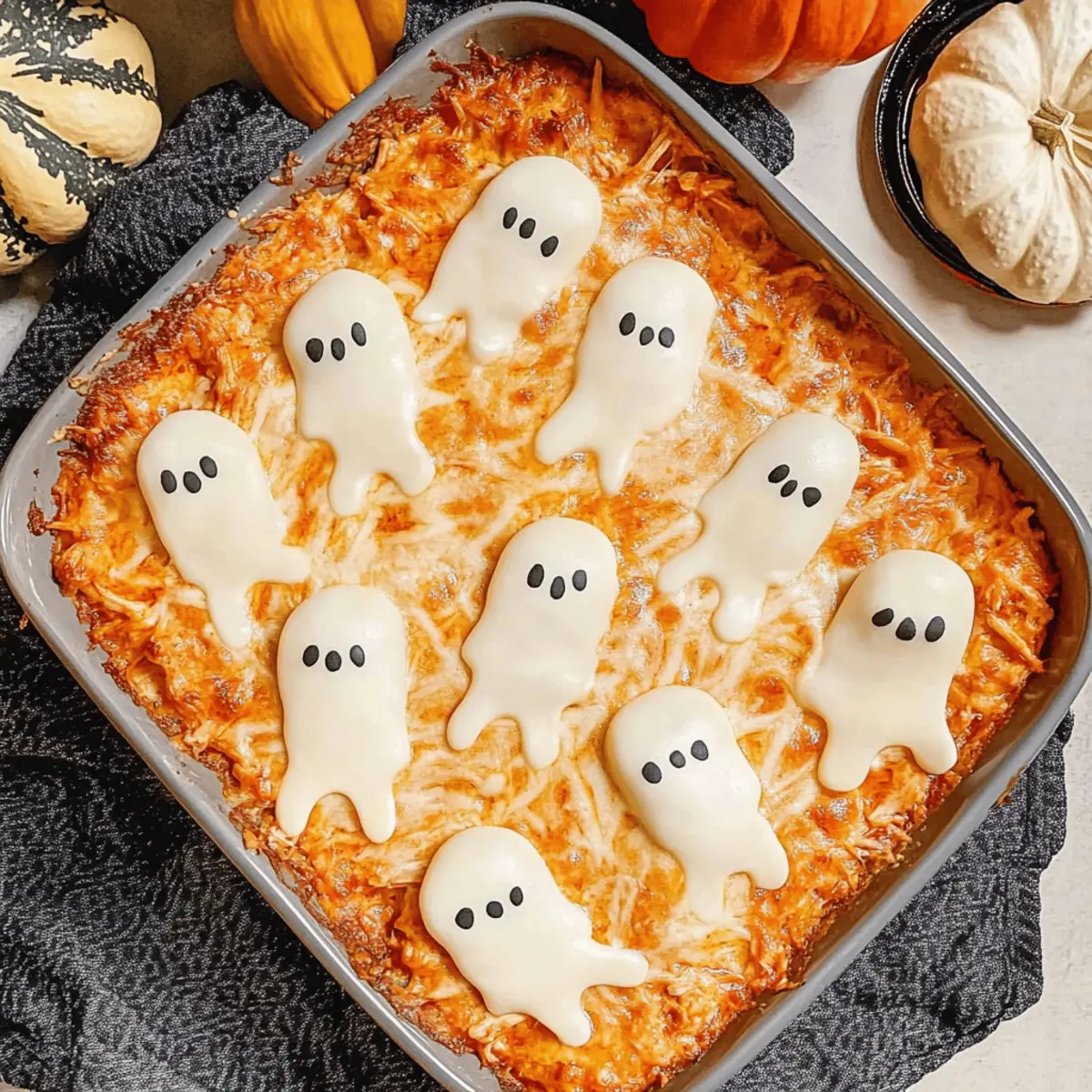 Deliciously Spooky Halloween Buffalo Chicken Dip for Parties