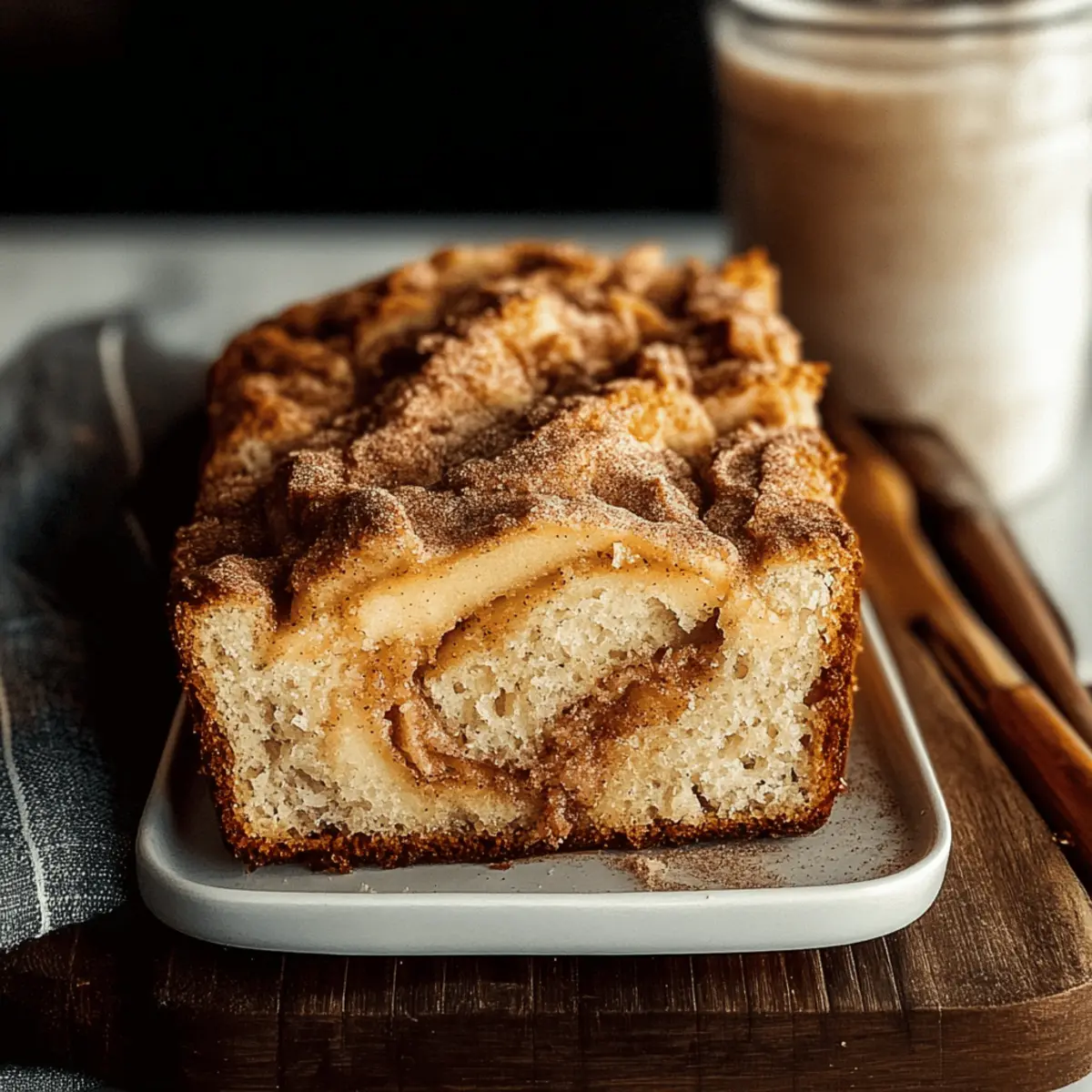 Autumn Apple Bread with Cinnamon Sugar for Cozy Mornings