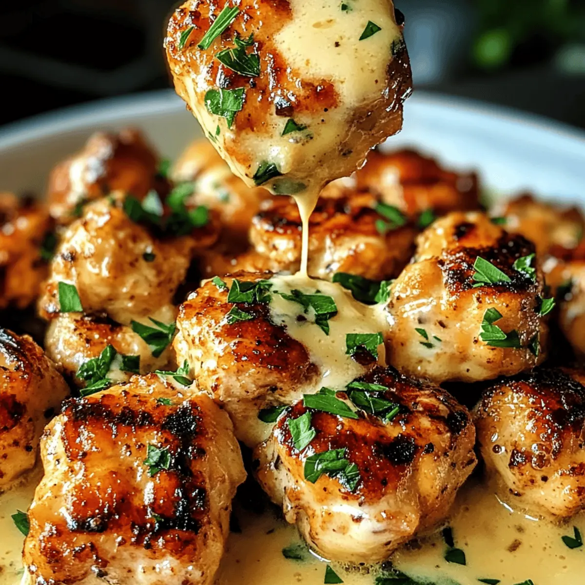 Best Creamy Garlic Sauce for Grilled Chicken Bites Recipe