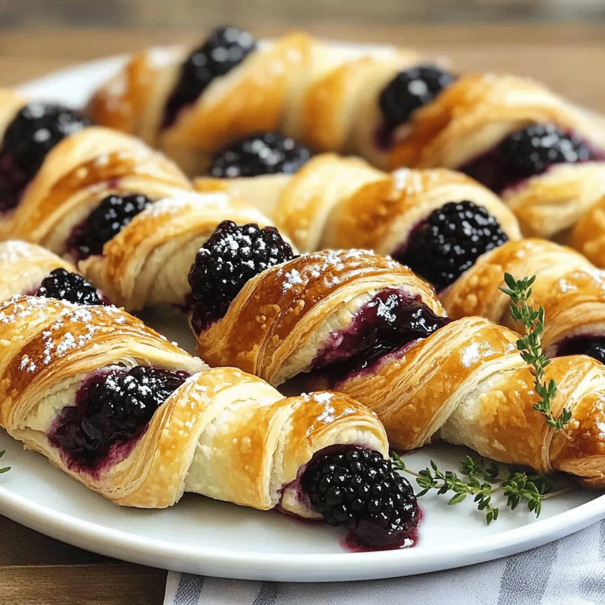 Blackberry Goat Cheese Puff Pastry Twists: Sweet & Savory Bliss