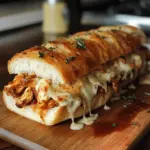 Cheesy Chicken Garlic Bread Sandwich