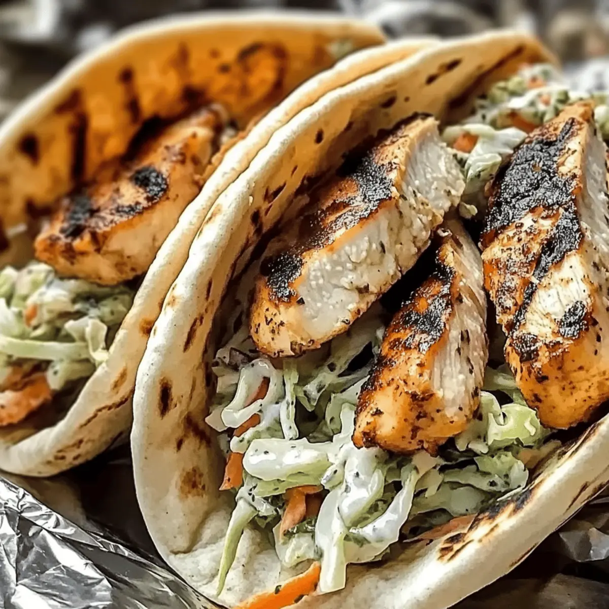 Chicken Pitas with Herby Ranch Slaw for Easy Weeknight Dinners