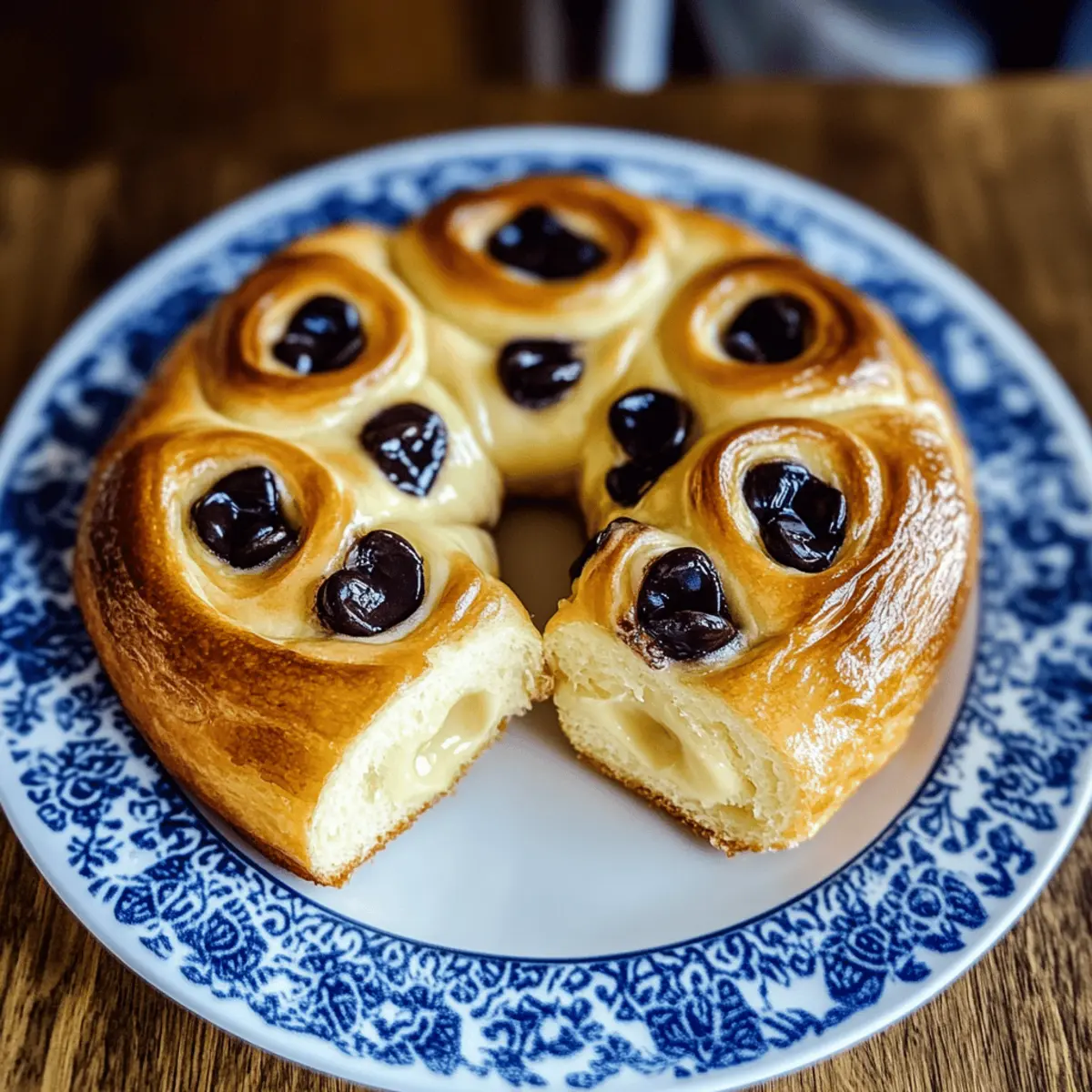 Chocolate Chip Vanilla Custard Brioches for Sweet Mornings